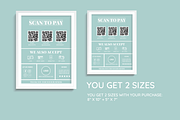 Green Scan to Pay Sign, a Flyer Template by SunshineStudioBoutique (Thumbnail 5 of 10)