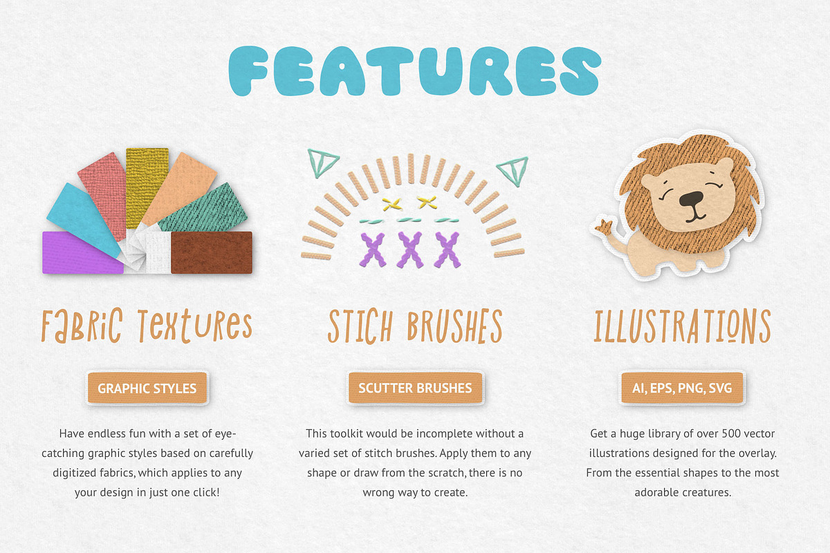 Fabric Kingdom Illustrator Edition preview 2