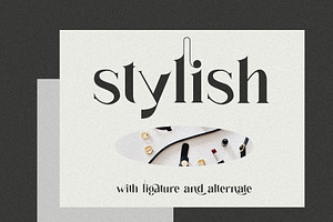 Galin Modern Ligature Serif Typeface