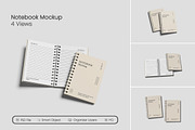 Notebook Mockup, a Books & Magazine Mockup by seramoe (Thumbnail 1 of 6)