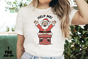 Funny Santa Stuck in Chimney Christm, an Illustration by Daily.Designs (Thumbnail 5 of 10)