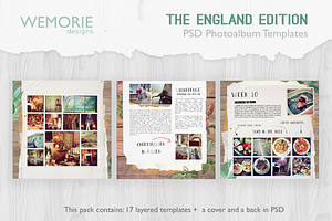 Square Photoalbum Template Scrapbook