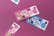 Blue Quirky Winter Music Ticket, a Card Template by graphicook (Thumbnail 3 of 3)