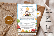 Farm Animal Theme Invitation Canva, an Invitation Template by Blooming Daisy (Thumbnail 1 of 4)