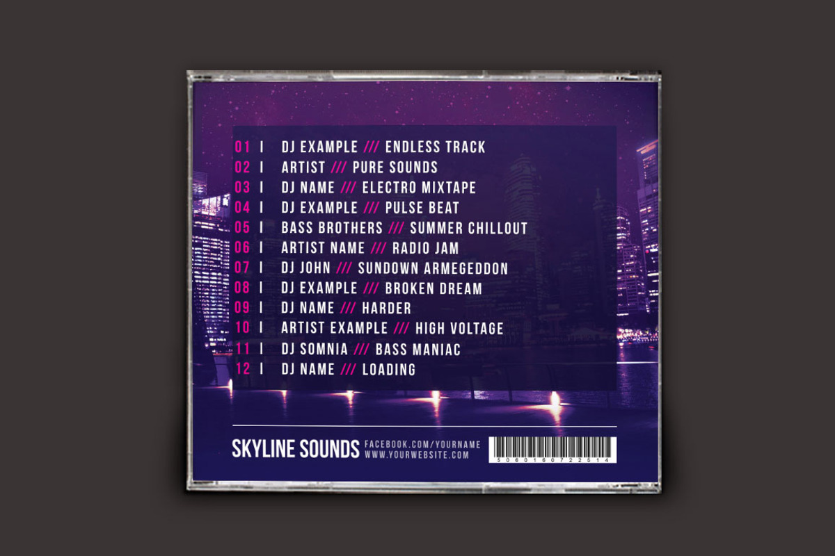 Skyline Sounds CD Cover Artwork, a Templates & Theme by styleWish (Photo 4 of 5)
