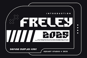 Freley -Gaming Font, a Sans Serif Font by Iqsiart Studio