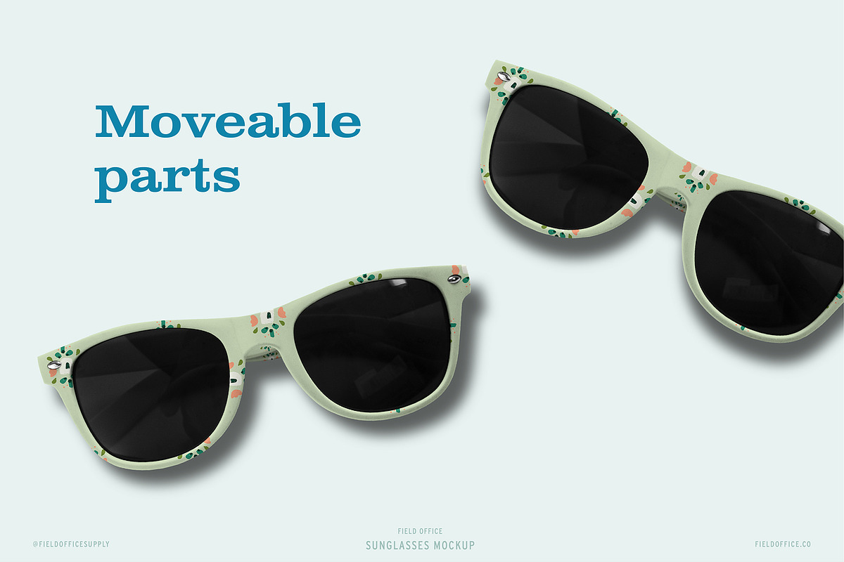 Sunglasses Mockup, a Merchandise Mockup by Field Office (Photo 2 of 5)