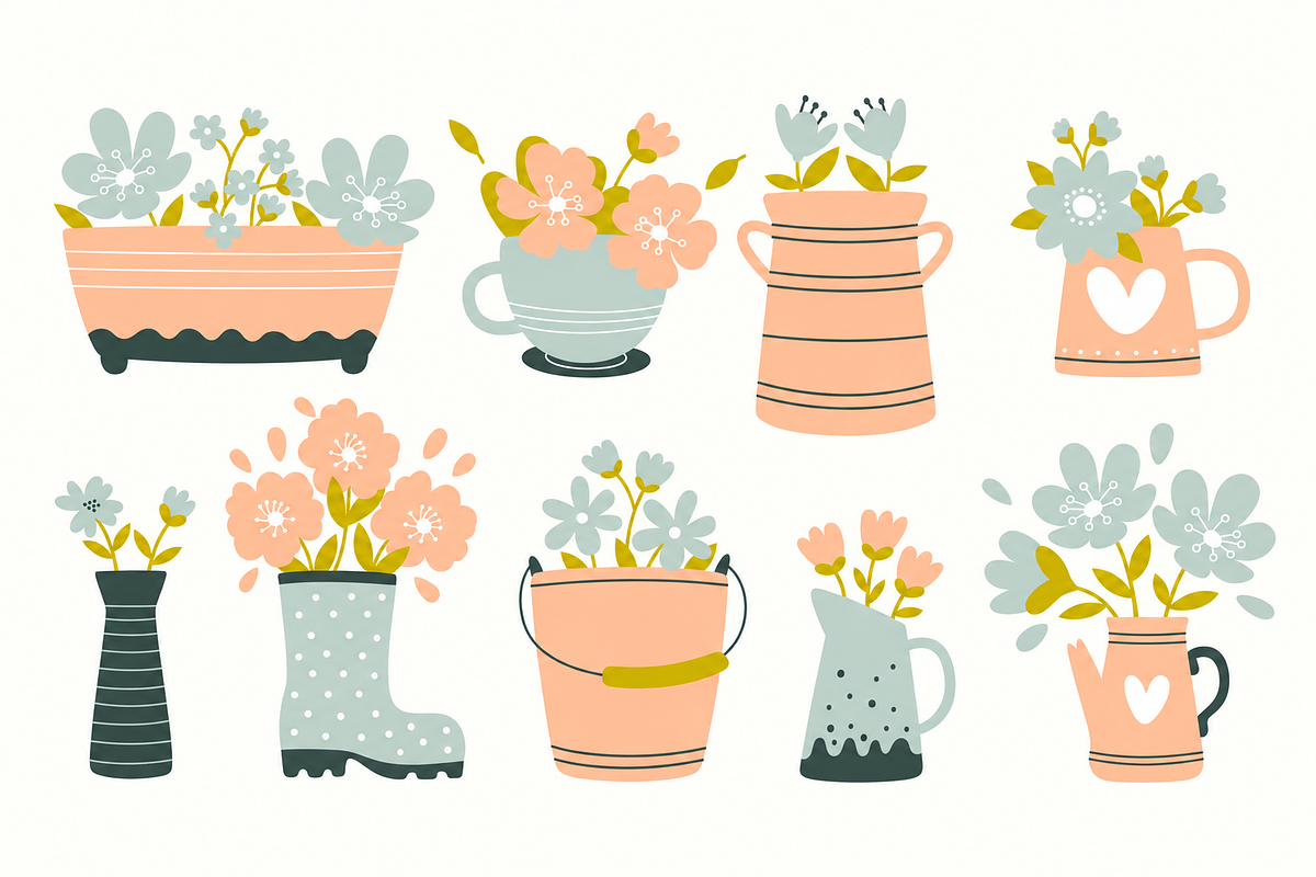 Spring Bouquets Clipart, a Decorative Illustration by Anna Studio (Photo 11 of 12)