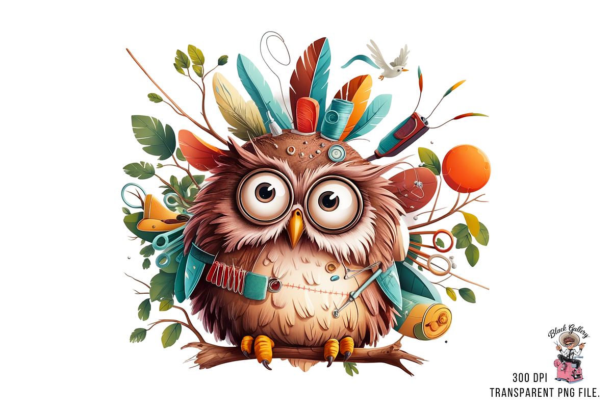 Funny Chicken Seamstress PNG Bundle, a Graphic by Clipart Bloom (Photo 15 of 16)
