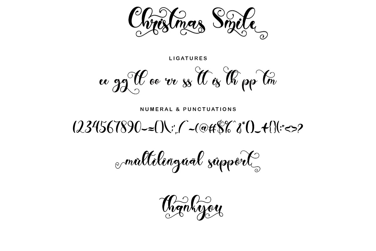 Christmas Smile, a Script Font by Yoga Letter (Photo 8 of 8)