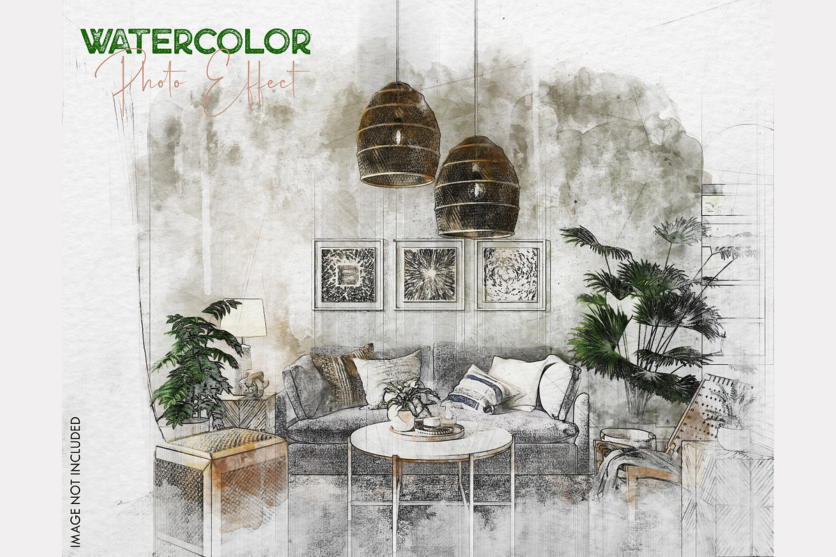 Watercolor Photo Effect, a Layer Style Add-On by dx_vect (Photo 1 of 3)