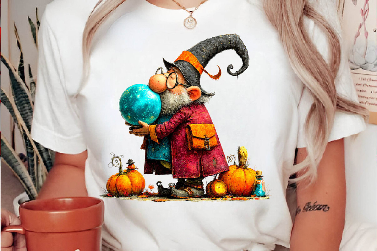 Halloween Gnome Clipart, a Seasonal Illustration by fashionaddict (Photo 6 of 7)