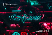 Cyber - Futuristic Neon Display, a Texture Graphic by Studio 2am (Thumbnail 1 of 9)