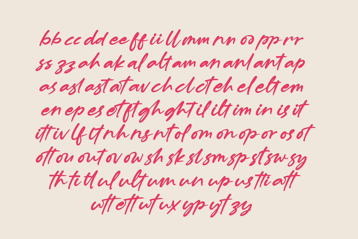 Muslyne Lettavella Handwritten Font, a Script Font by Letterena Studios Script (Photo 18 of 20)