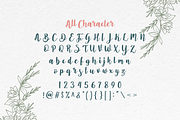Nichea Rubean | Script Handwritten, a Script Font by Forberas Club (Thumbnail 7 of 7)