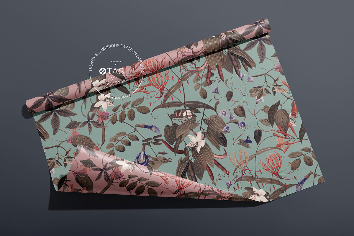 Botanique Luxe Pattern Designs, a Pattern Graphic by TSTUDIO (Photo 9 of 12)
