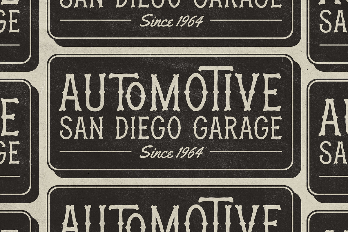 Machinoir - Vintage Display Font, a Sans Serif Font by Invasi Studio (Photo 9 of 10)