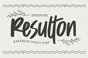 Resulton – Handmade Script Font, a Handwritten Font by Gassstype (Thumbnail 1 of 8)
