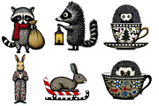 Christmas woodland clipart, an Illustration by Designworld (Thumbnail 2 of 6)