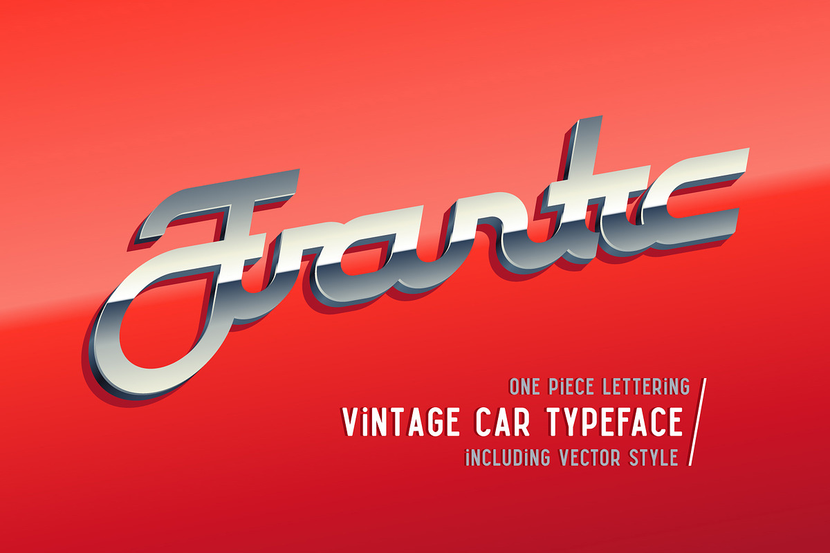 Frantic font & style
