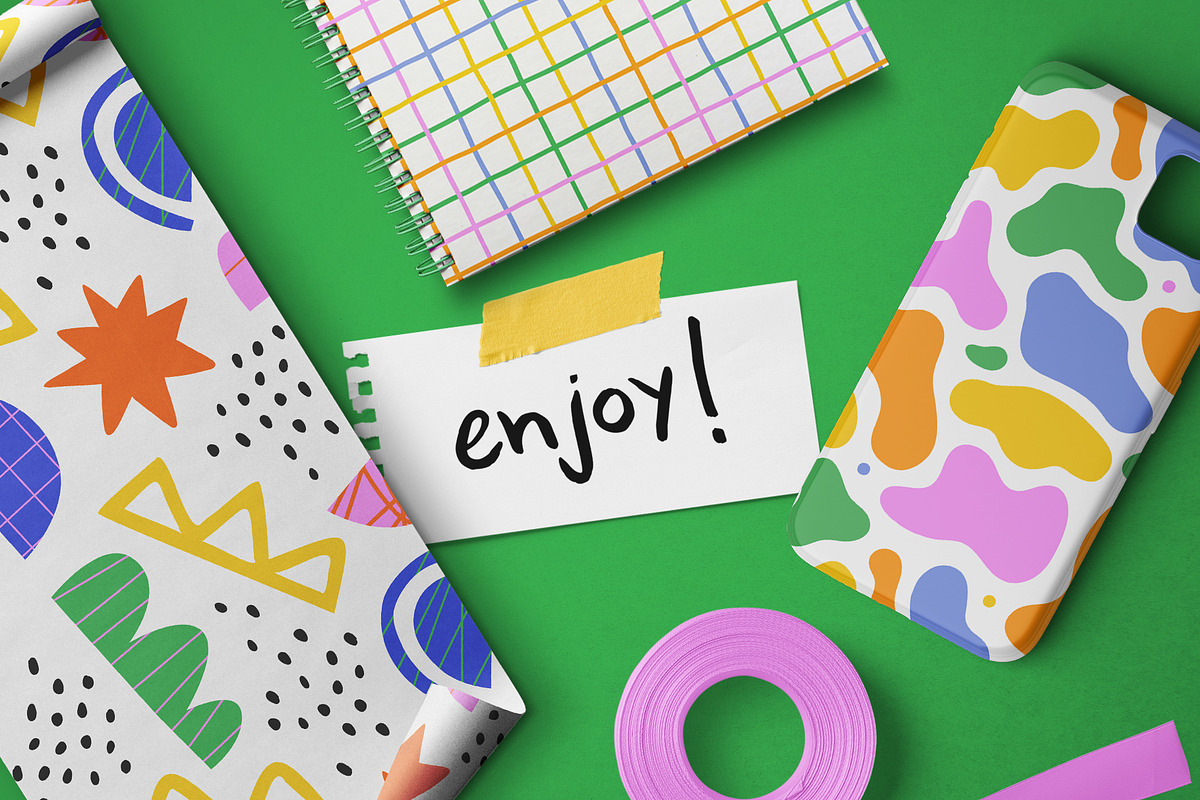Colorful Pattern Set, a Pattern Graphic by Dedraw Studio (Photo 14 of 14)
