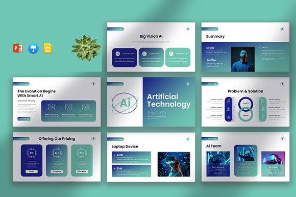 Ai Artificial Technology Template preview 6