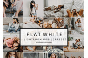 Mobile Lightroom Preset FLAT WHITE, an Action Add-On by Victoria Bee Presets (Thumbnail 1 of 11)