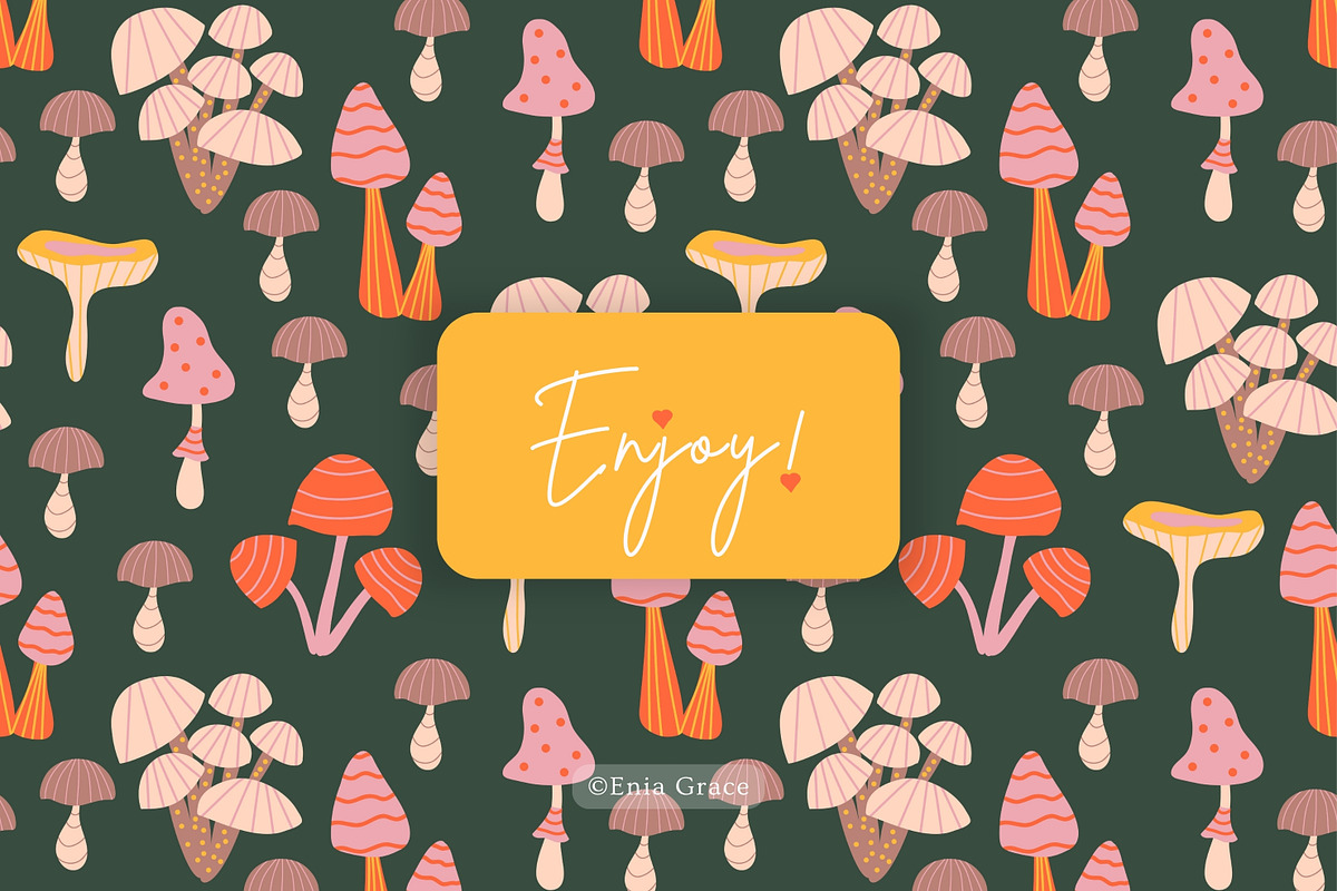 Cute cozy autumn graphics & patterns, a Seasonal Illustration by Enia Grace (Photo 24 of 24)