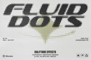 Fluid Dots Halftone Effect