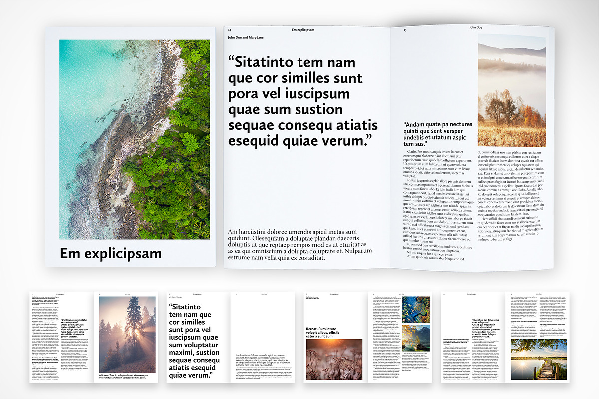 Modern Travel & Lifestyle Magazine, a Magazine Template by McLittle Stock (Photo 1 of 4)