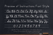 Teaching Cursive Letter Tracing Font, a Script Font by Lewis Creative (Thumbnail 2 of 4)