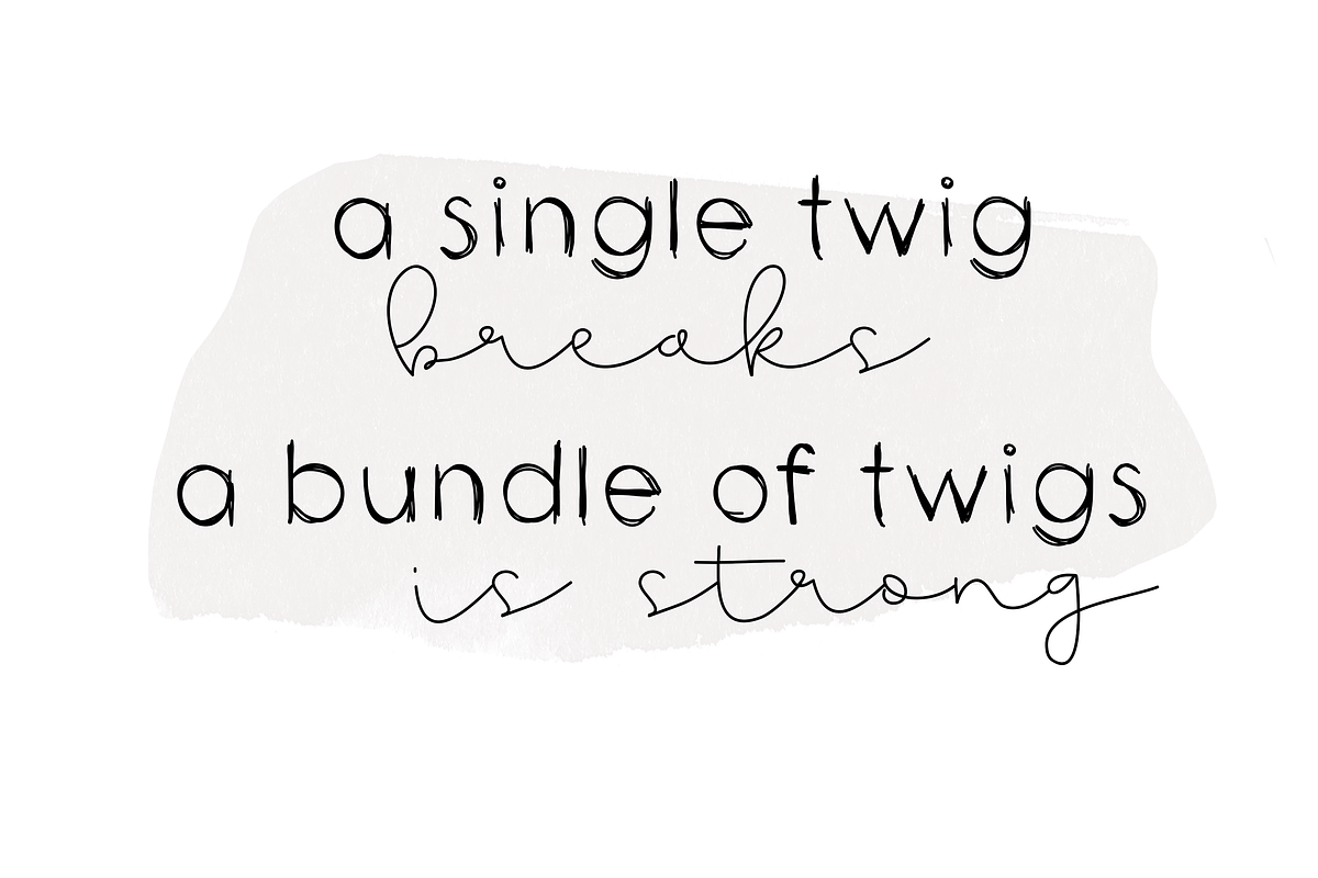Twigs - A Handwritten Scribble Font preview 4