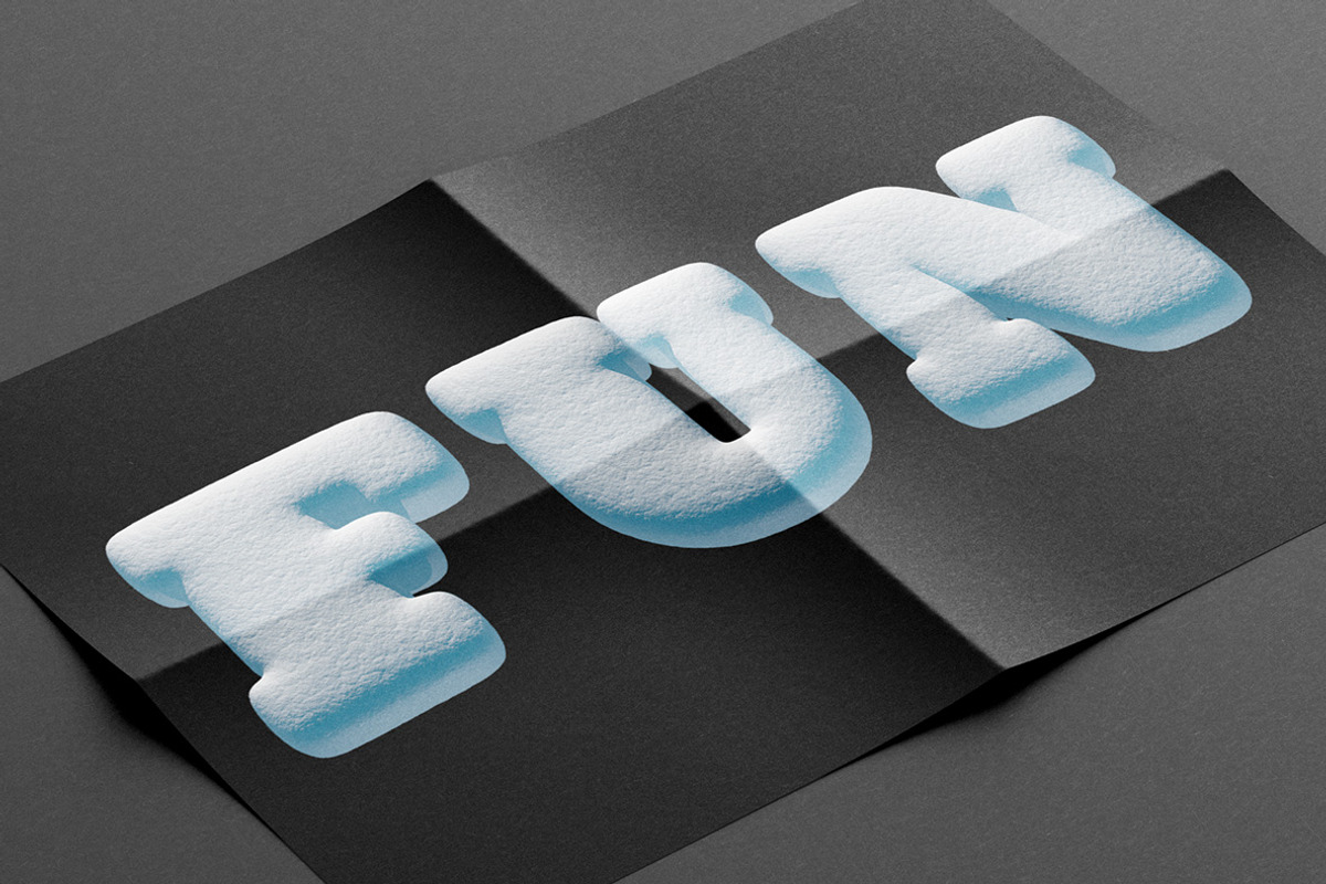 Snowball Font, a Font by Handmadefont