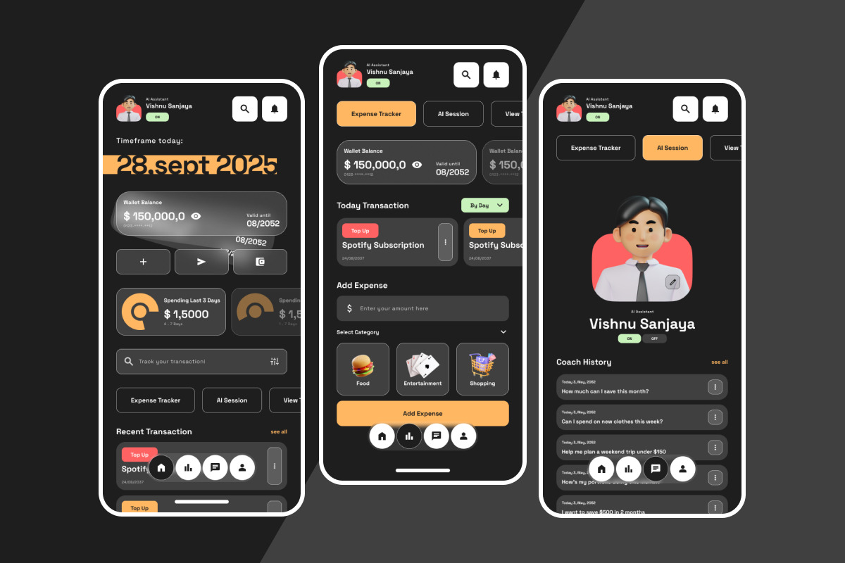Aventi – AI Finance App Design, an App Template by productype1 (Photo 4 of 5)