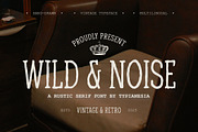 Wild & Noise - Rustic Vintage Serif, a Handwritten Font by Typia Nesia (Thumbnail 1 of 11)