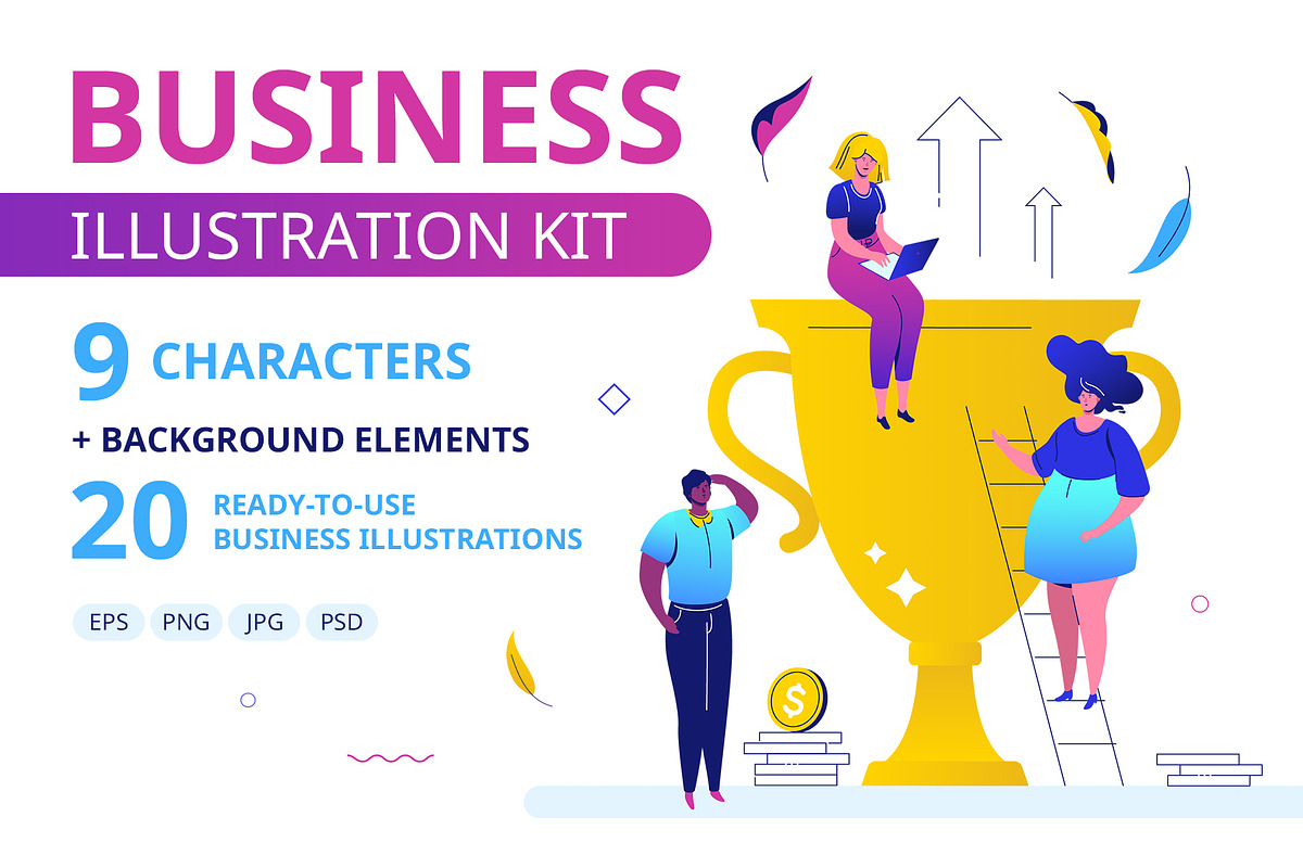 Business Illustration Kit, an UI Kit Template by Boyko Pictures (Photo 1 of 16)