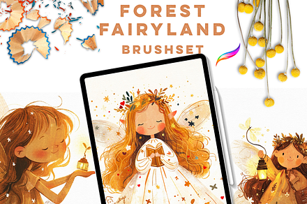 FOREST FAIRYLAND Procreate Brushes