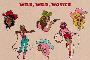 Girls-Only Rodeo: Western Graphics