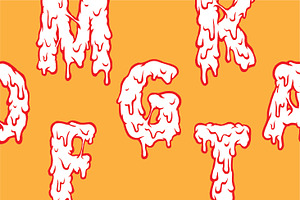 Halloween Zombie Fonts Melt!