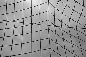 goal post net abstract squares