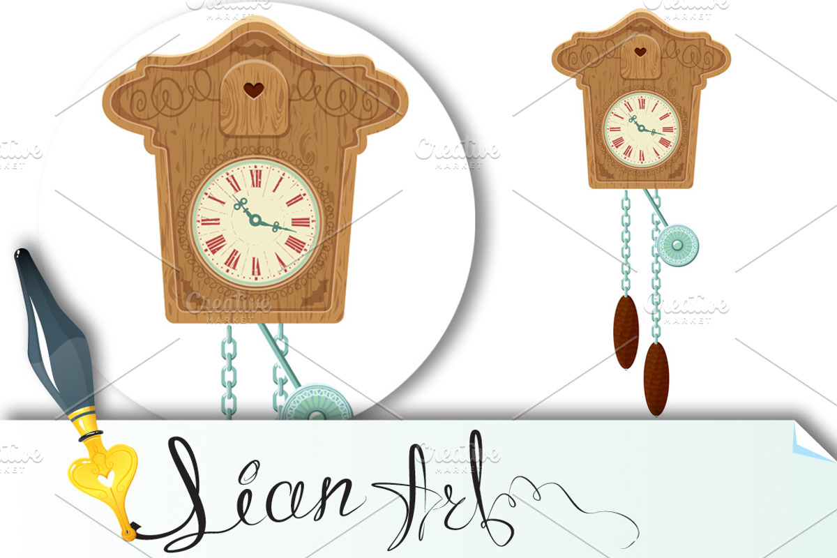 vintage wooden Cuckoo Clock