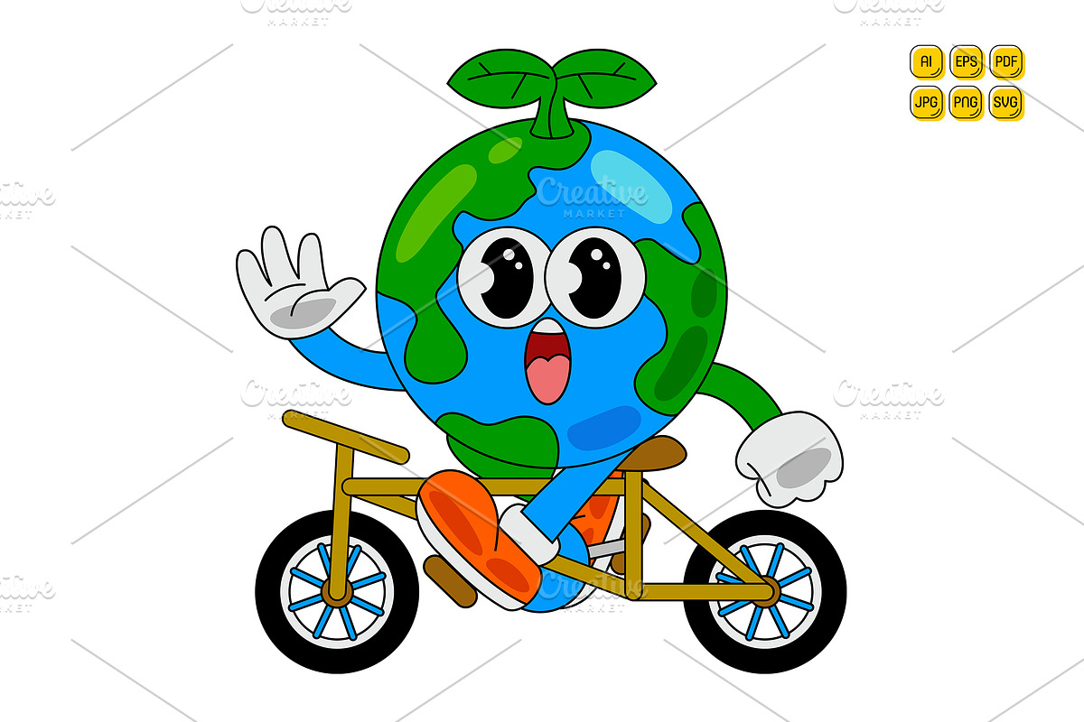 Earth Day Character Vector Pack 02, an Object Illustration by MEDZ (Photo 4 of 6)