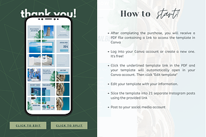 Travel Instagram Puzzle Template