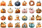 Pumpkin Clipart Fall Clipart Hallowe, an Illustration by Sublimation Artist (Thumbnail 2 of 6)