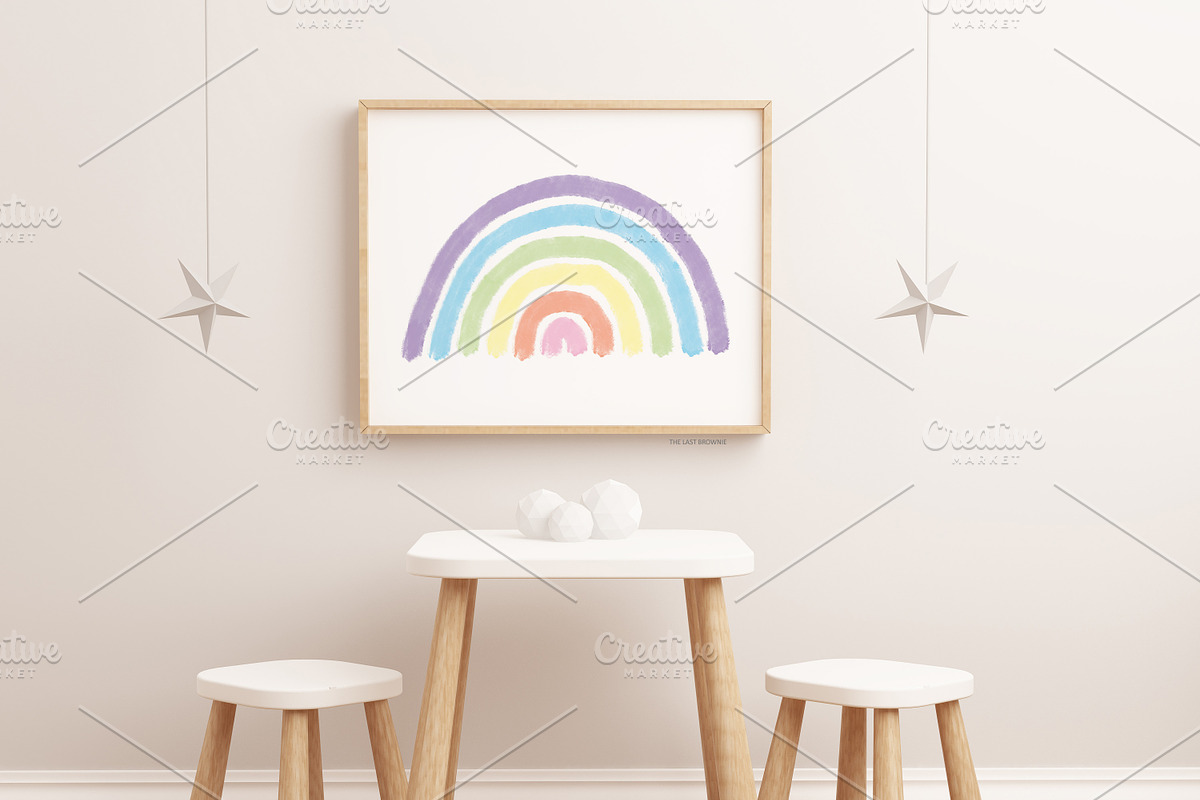 Rainbow Illustration Nursery Print, an Illustration by Schuimpjes Studio (Photo 3 of 3)