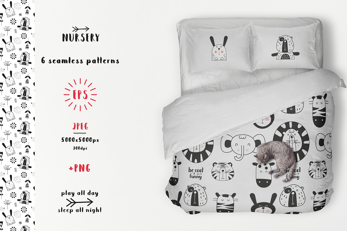 Nursery Art Funny Jungle Animals, an Animal Illustration by Nursery Art (Photo 5 of 13)
