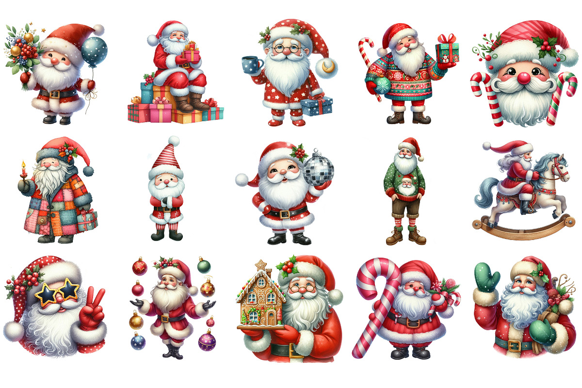 Santa Claus Clipart, an Illustration by Designking (Photo 3 of 5)