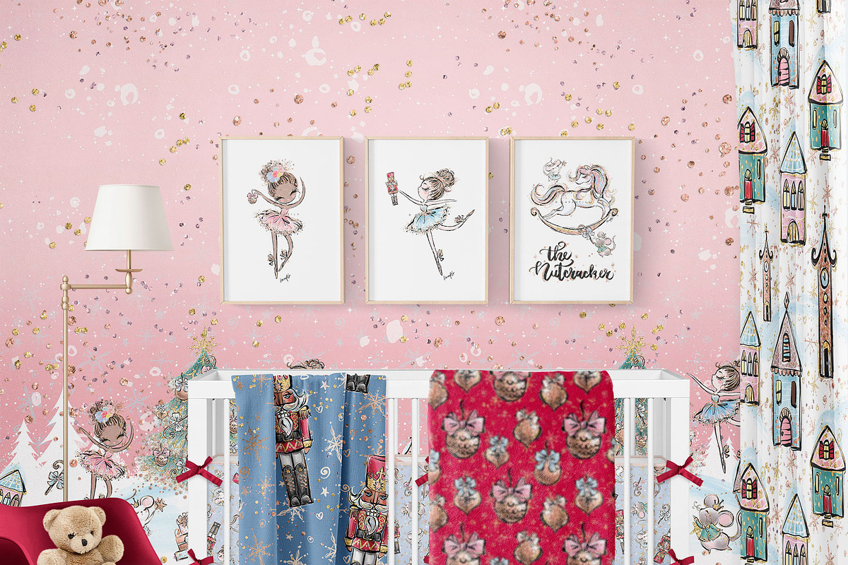 Nutcracker Christmas Magic Patterns, a Pattern Graphic by KaramfilaS (Photo 17 of 21)