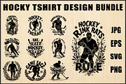 Skating Hockey SVG Shirt Pack, an Object Graphic by jahid234 (Thumbnail 1 of 10)