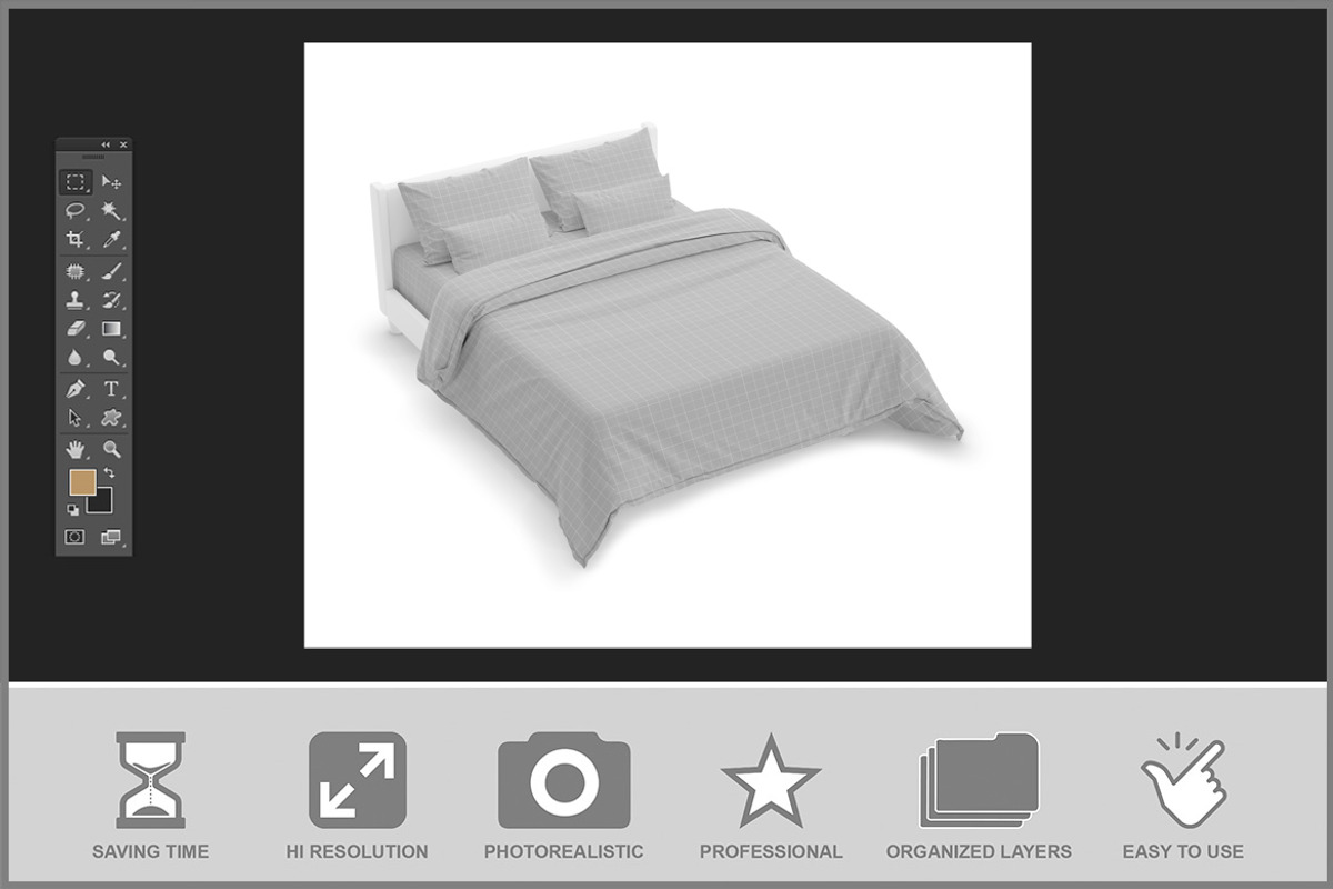 Bed Linen Mockup, a Product Mockup by Bruno's Shop (Photo 2 of 3)